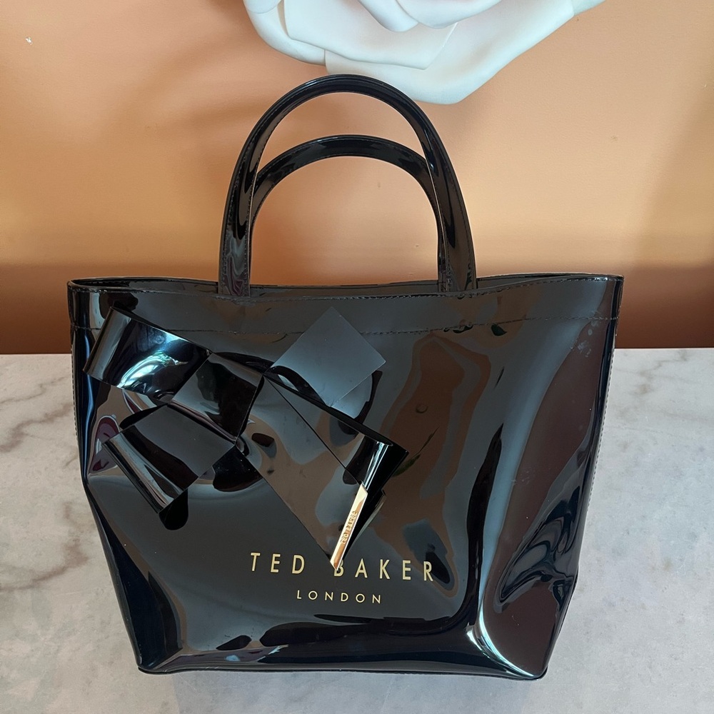 Ted Baker Black Tote with Glossy Bow